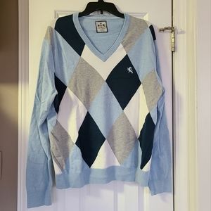 Express Men's Argyle V Neck Sweater
